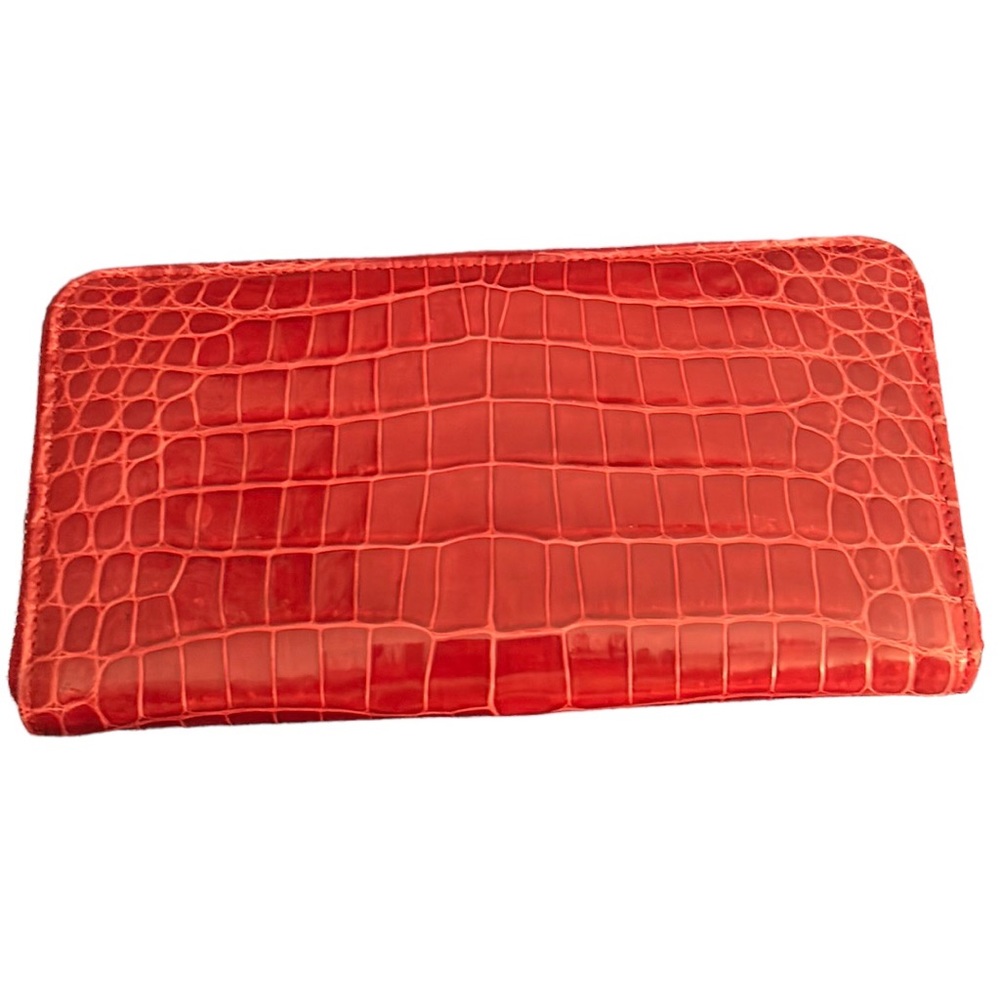 Leather red wallet